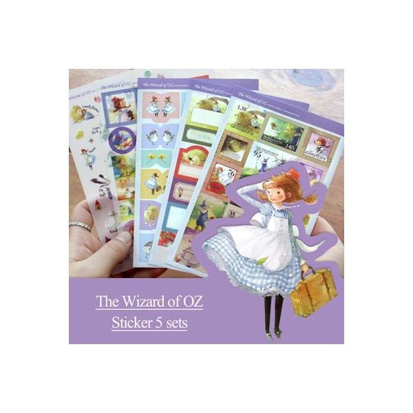 オズの魔法使い イラスト ステッカー 切手シール 5種セット Buyee 日本代购平台 产品购物网站大全 Buyee一站式代购 Bot Online