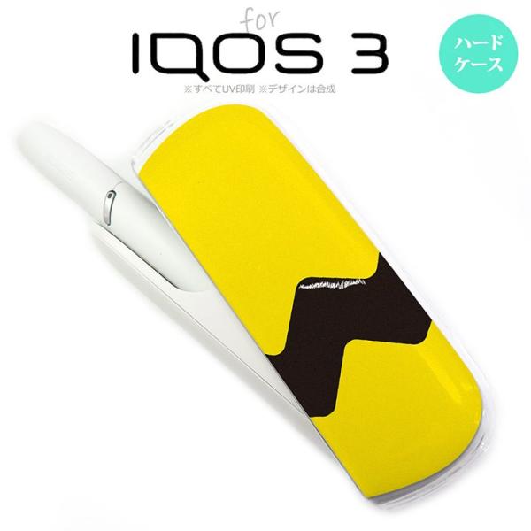 iQOS3 アイコス3 iqos3 ケース カバー ハードケース イラストデザイン（A） 黄×黒 nk-iqos3-191