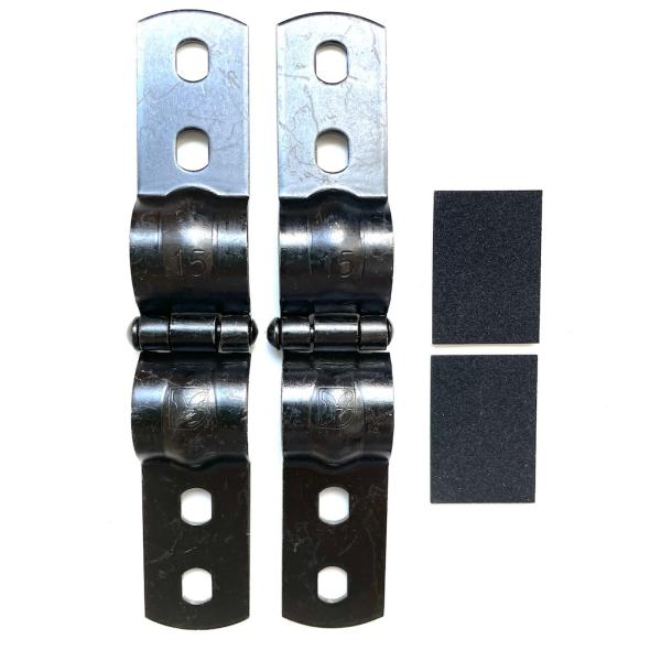 手すり固定金具 2穴 内径20ミリ (2個 / 1セット/代引き不可) 細タイプ