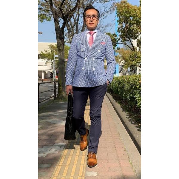 メンズ春夏ダブルジャケット ブルー ギンガムチェック 40代 50代 涼しい タイト テーラード 紳士 Jacket Buyee Buyee Japanese Proxy Service Buy From Japan Bot Online