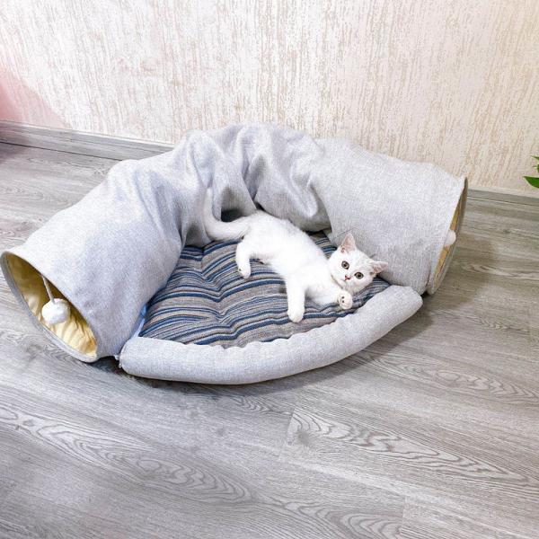 猫隧道 猫トンネル おもちゃ キャットトンネル 猫隠れ家 猫通道 猫 小型犬 ネコ用品 折りたたみ式 収納便利 ペット玩具 ペット用品 猫遊び 運動不足