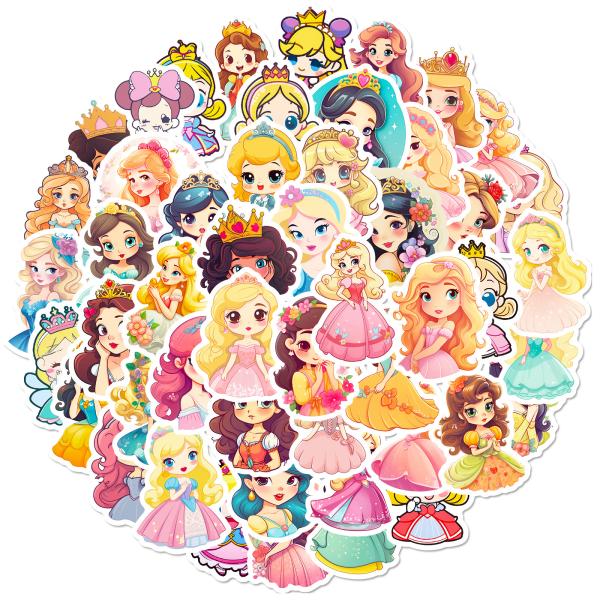 ☆50種類セット☆ シール 大量 プリンセス お姫様 防水 ステッカー
