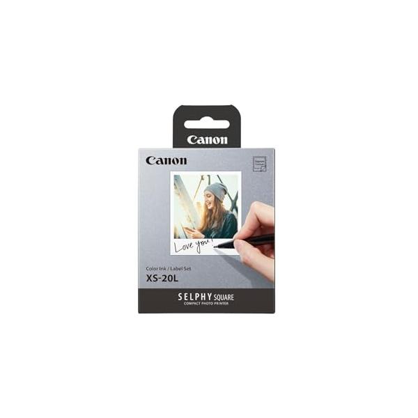 Canon SELPHY SQUARE QX10/QX20用カラーインク/ラベルセット XS-20L