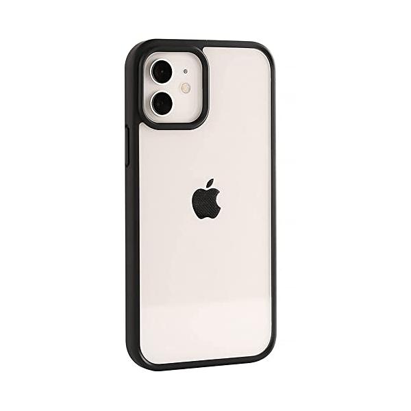 他サイト： DDBE iphone12 ケース 人気 透明バックカバー シンプル アイフォン ケース ブラック, iphone 12/12Proの商品画像