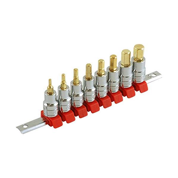 SK11 ヘックスビットソケットセット SHS308BH 差込角9.5mm 8点セット