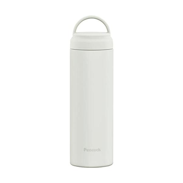 ピーコック 水筒 ステンレス ボトル スクリューマグボトル ハンドル付き 保温 保冷 480ml ホワイト AKZ-48 W