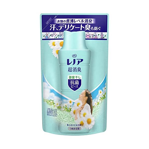 他サイト： レノア 超消臭 抗菌ビーズ 部屋干し 花とおひさま 詰め替え 430mLの商品画像