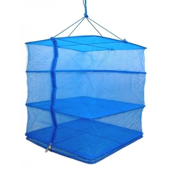 40cm角のネットが3段になっています。虫を寄せ付けずに干物が作れます。干物作りの他、食器の乾燥等にもご使用いただけます。　通気性に富んだネットで、魚、山菜、きのこなどの干物づくりや野菜の保管に便利。上下のファスナーで出し入れ簡単。二重の底...