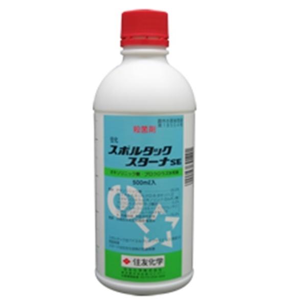 農林水産省登録番号：18554農薬の種類：オキソリニック酸・プロクロラズ水和剤名称：住化スポルタックスターナＳＥ内容量：500ml※農林水産省登録番号：18556　商品となる場合がございます。ばか苗病・もみ枯細菌病種子消毒剤ばか苗病、いもち...