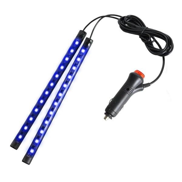 にしはや 車内用 ledテープライト 2本 フロアライト シガーソケット スイッチ付き ランプ 車内 足元ライト 照明 装飾 自動車 W2