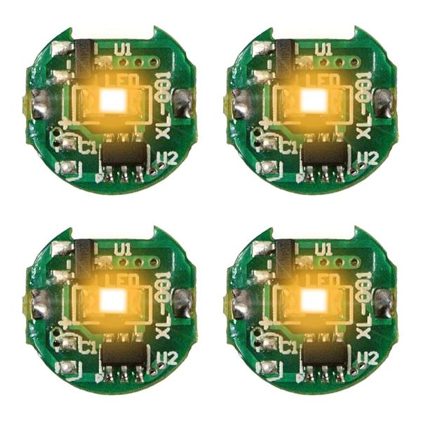 にしはや 小型 LED ライト 4個セット マグネット式スイッチ ワイヤレス プラモデル フィギュア ガンプラ ジオラマ ミニ 電飾