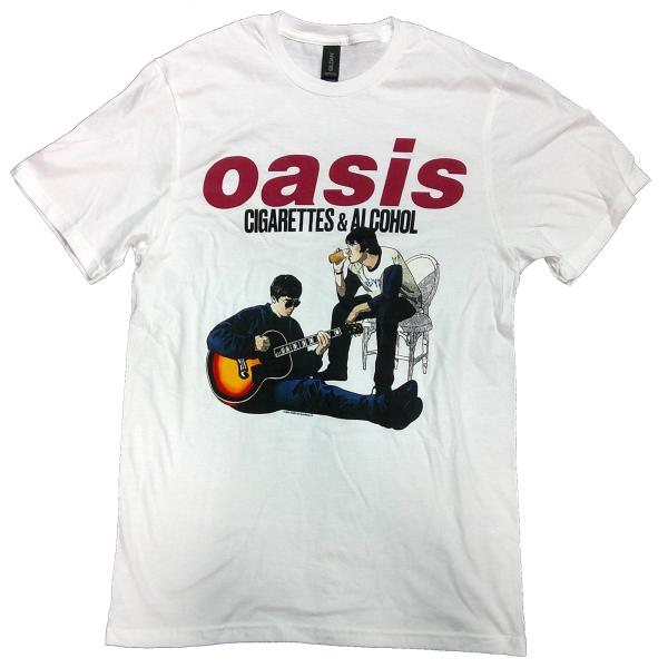 OASIS】オアシス「CIGARETTES & ALCOHOL」Tシャツ : NO-REMORSE
