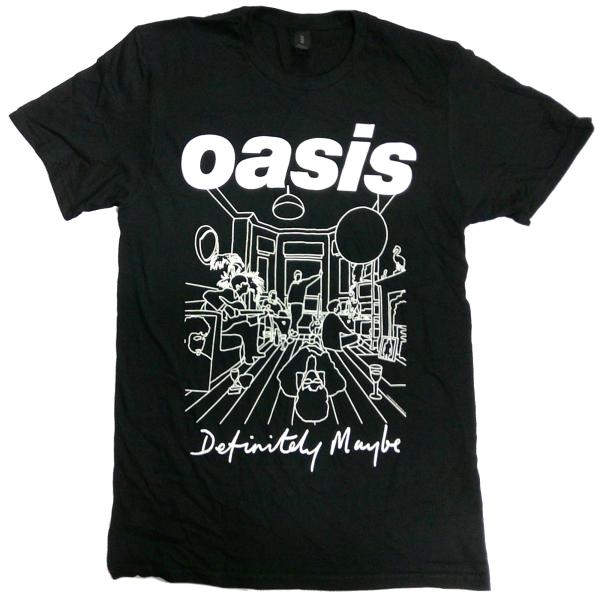 OASIS】オアシス「DEFINITELY MAYBE LINE DRAWING」Tシャツ : NO