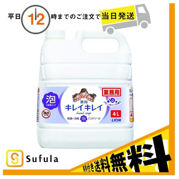 ライオン キレイキレイ 薬用泡ハンドソープ フローラルソープの香り 4L (ハンドソープ) 価格比較 - 価格.com ライオン キレイキレイ 薬用泡ハンドソープ フローラルソープの香り 4L (ハンドソープ) 価格比較 - 価格.com