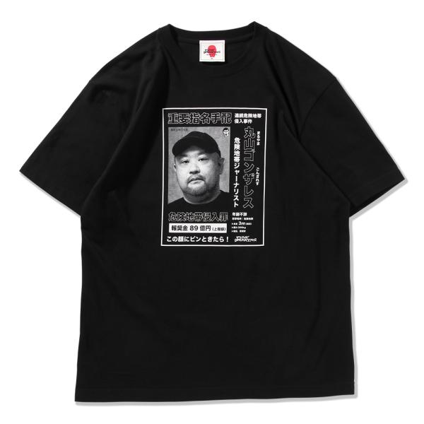 Tシャツ punkdrunkers XL パンクドランカーズ 黒 (パンクドランカーズ)［PDSx丸山ゴンザレス］指名手配 DRUNKERS PUNK 丸山ゴンザレス タレント・お笑い芸人