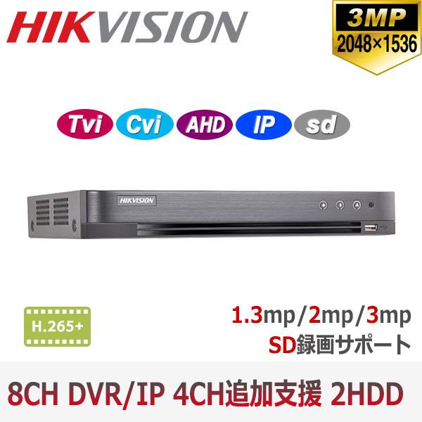 ★美品★HIKVISION 超高画質WEBカメラ 照明カメラ　撮影カメラ HIKVISION] 防犯カメラ 300万画素 高画質 POC CCTV HD-TVI 8CH