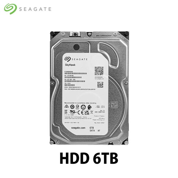 内蔵型ハードディスクドライブ Seagate SkyHawk 6TB SATA HDD Seagateシーゲート内蔵HDD 6TB 【公式通販】