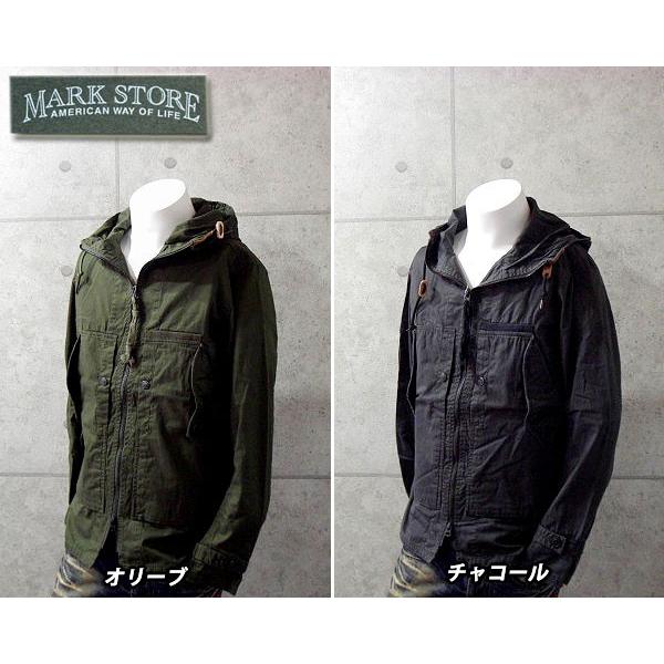 MARK STORE マークストア 長袖 フード付き ミリタリージャケット