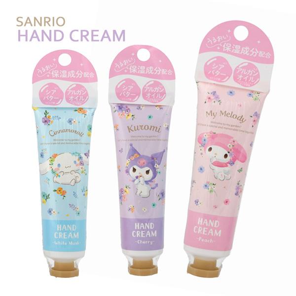 持ち歩きたくなるようなかわいいサンリオキャラのハンドクリームが登場です。うるおい保湿成分配合「シアバター　※1 シア脂 アルガンオイル　※2 アルガニアスピノサ核油」可愛いチューブのブリスターパッケージ入りでプチギフトにも最適です。良い香り...