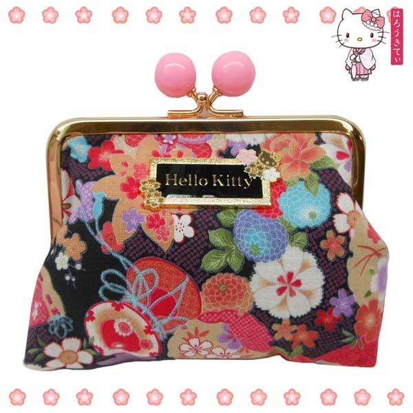 Hk34 9bk アルディ Hallo Kitty ハローキティ 和柄シリーズ がま口 黒 キャラクター サンリオ 服飾 Bag 財布 お札 収納 ギフト プレゼント Ad 1604 Hk34 9bk のあのはこぶね 通販 Yahoo ショッピング