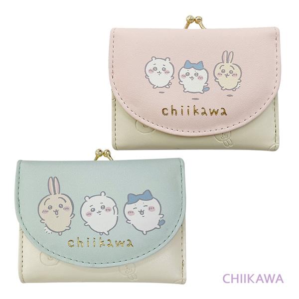 メーカー直送品】 CHI2-2 ちいかわ 口金財布 ピンク ミント ハチワレ
