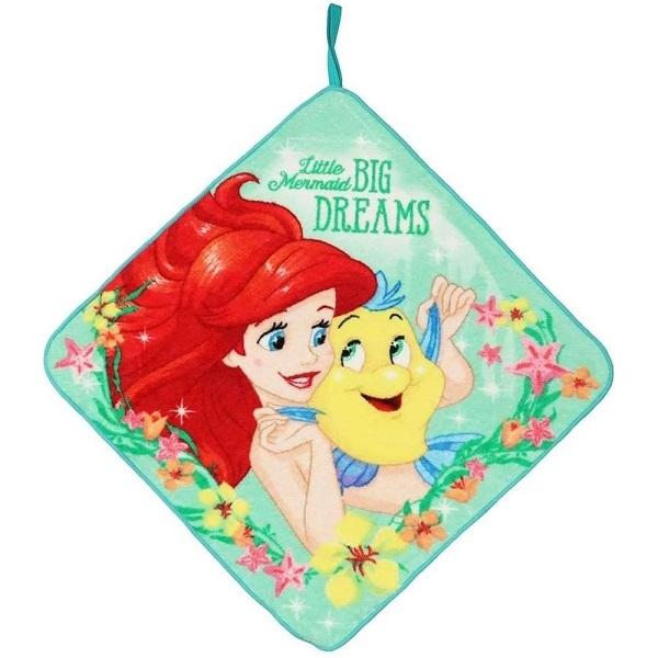 ネコポス便発送可 丸眞 ループ付きタオル ディズニー リトル マーメイド サンフラワー 抗菌防臭加工 お名前ネーム付 綿100 約33 33cm Go Naiy 4by4 のあのはこぶね 通販 Yahoo ショッピング