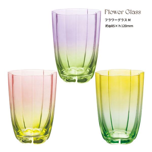 DECOLE（デコレ） GS-38143-44「フラワーグラス M サイズ PU・PK・YE
