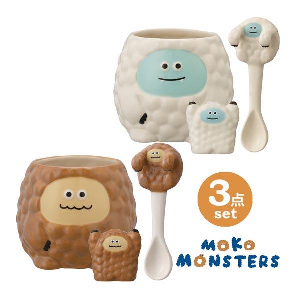 MG-35081-86set DECOLE 「もこもこ箸置き・スプーン・マグ3点セット