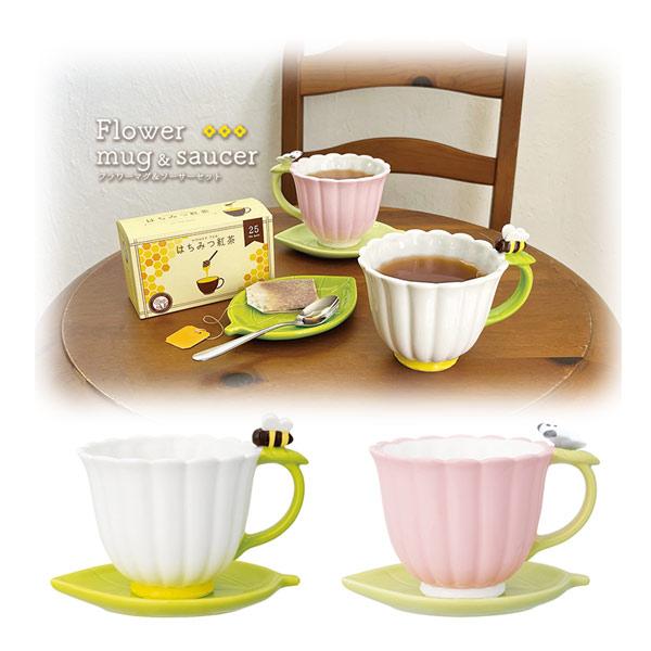 DECOLE（デコレ） MG-90215-16 DECOLE 「フラワーマグ＆ソーサー