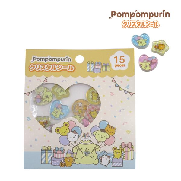【メール便送料無料】PP11-01 クリスタルシール ポムポムプリン おたんじょうび シール SANRIO サンリオ TCP ティー・シー・ピー NIC 貼る かわいい 装飾