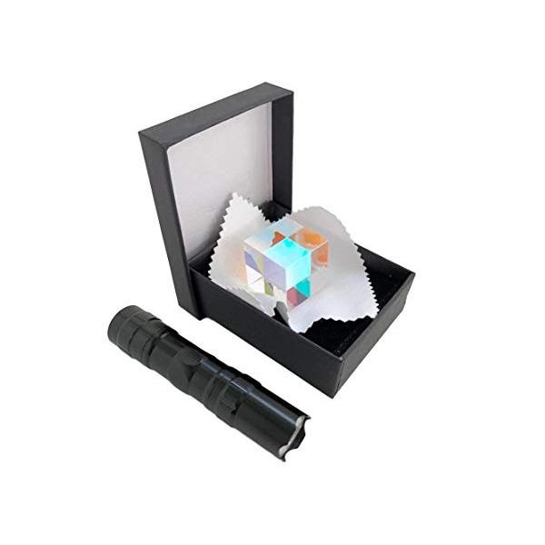 Estrella プリズム Prism 知育玩具 光の実験 科学 屈折 反射 立方体 サンキャッチャー エフェクト 28mmライトセット Sagaretxe Net