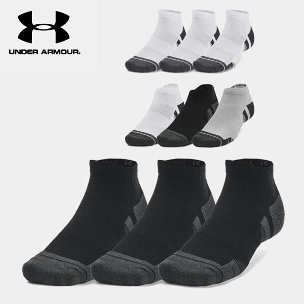アンダーアーマー ソックス メンズ レディース 靴下 ゴルフソックス スポーツソックス UAパフォーマンステック ローカット ソックス 3足組 1379504 UNDER ARMOUR