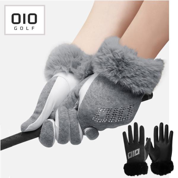 G-MAX　レディース用・ 羊革 ゴルフグローブ　両手用天然羊革を使用し、軽くて柔らかな着け心地と優れたグリップ力のグローブです。甲側にはラインストーンを使用し、女性らしいエレガントな雰囲を醸し出す。フィット感に優れているだけでなく、衣類と...