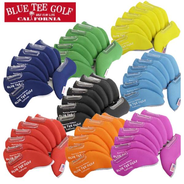 アイアンカバー8個入り 単色　8個・ブランド　ブルーティーゴルフ・表地　ストレッチ素材・サイズ　縦8×横14cm　入口部6.5cm※メーカー取り寄せ品のため発送まで3〜5営業日となります。あらかじめご理解下さい 　（爆買）