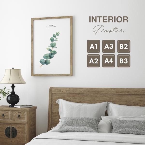 ユーカリ 水彩 インテリア アート ポスター おしゃれ 玄関 雑貨 一人暮らし 北欧 韓国 大きい A1 A3 B2 Plant 42 A3 備品販促二郎 通販 Yahoo ショッピング