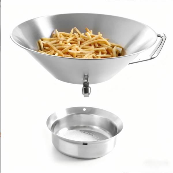 オイルフィルター 304ステンレス製 油こし器 揚げ物 油切り バスケット フライドポテト 唐揚げ 専用 脂分離 網付き ラード フィルター 高品質 耐久性 安全 エコ