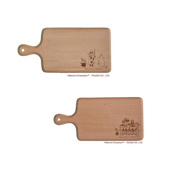ムーミン カッティングボード 木製 丸M 170×350×13mm まな板
