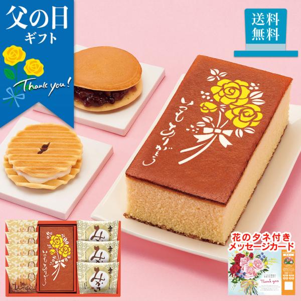 父の日 プレゼント 2024 父の日ギフト ギフト スイーツ お菓子 和菓子 カステラ 栗 銘菓 「長崎堂」カステーラ詰合せ「HG-W5M3」