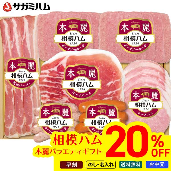 早割 お中元 御中元 夏ギフト プレゼント 2026 送料無料 相模ハム 本麗バラエティギフト SR-410