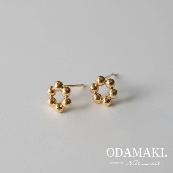 ピアス アレルギー対応 つけっぱなし 18金 レディース ステンレス 花 ゴールド 両耳用 プレゼント ギフト