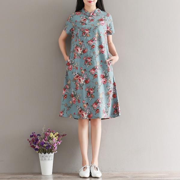 ワンピース 春夏 花柄 ボトルネック 半袖 ミドル丈 ワンピース レディースj Buyee Buyee Japanese Proxy Service Buy From Japan Bot Online