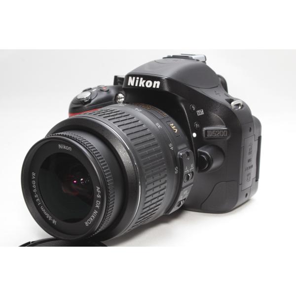 ニコン 一眼レフ Nikon D5200 18-55 VR レンズキット ブラック