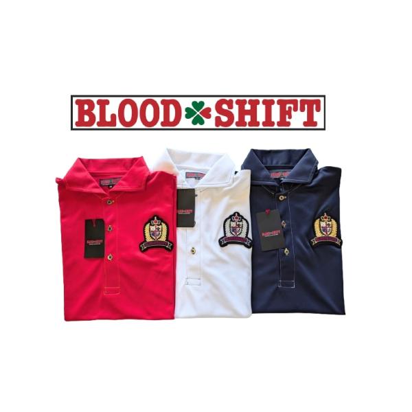 BLOOD SHIFT ブラッドシフト ゴルフポロシャツ 44 Mサイズ相当 赤 SALE ブラッドシフト BLOOD SHIFT ゴルフ ポロシャツ ゴルフ