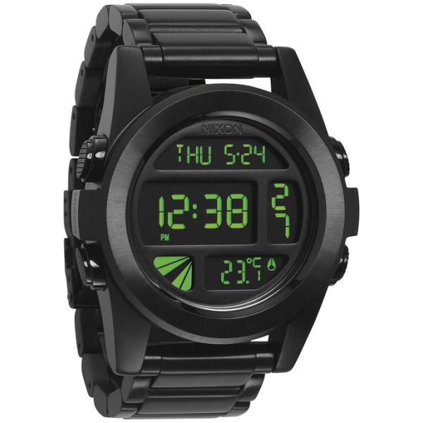 ニクソン NIXON 腕時計 NA360032-00 NIXON UNIT SS: ALL BLACK/GREEN 