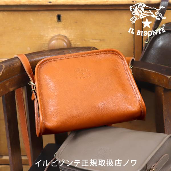 IL BISONTE イルビゾンテ バッグ ラウンドフレア-ポシェット