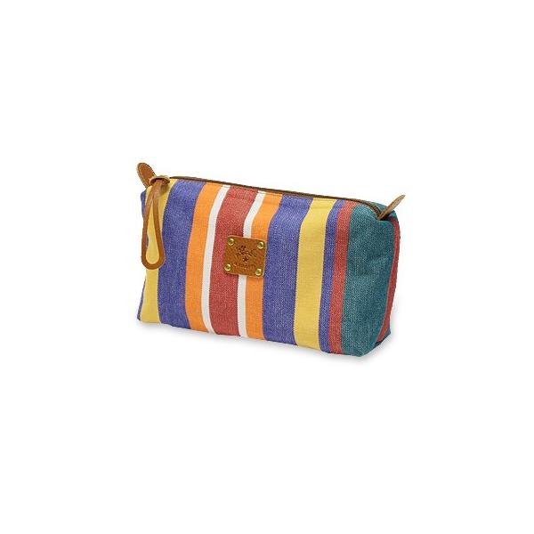 IL BISONTE（イルビゾンテ） ポーチ ストライプキャンバスポーチ 商品