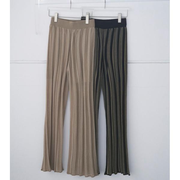 パンツ anuke Stripe Knit Pants 38 anuke｜ストライプ ニット パンツ “Stripe Knit Pants” 62520709-kk