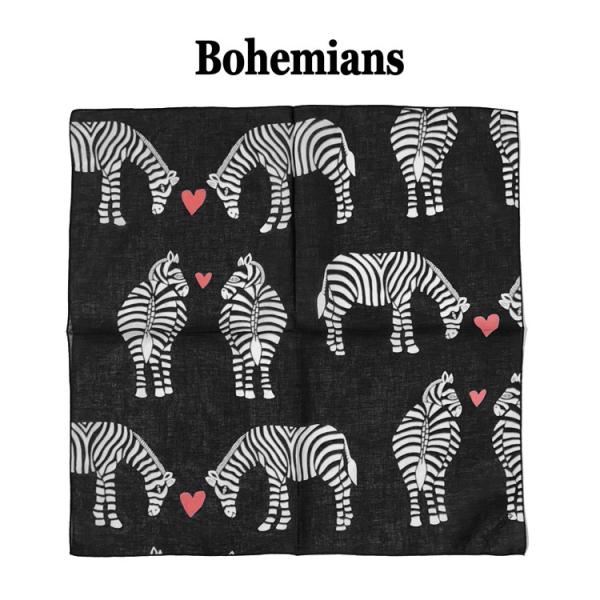 BOHEMIANS（ボヘミアンズ） ラブゼブラ（LOVE ZEBRA）バンダナ BANDANA