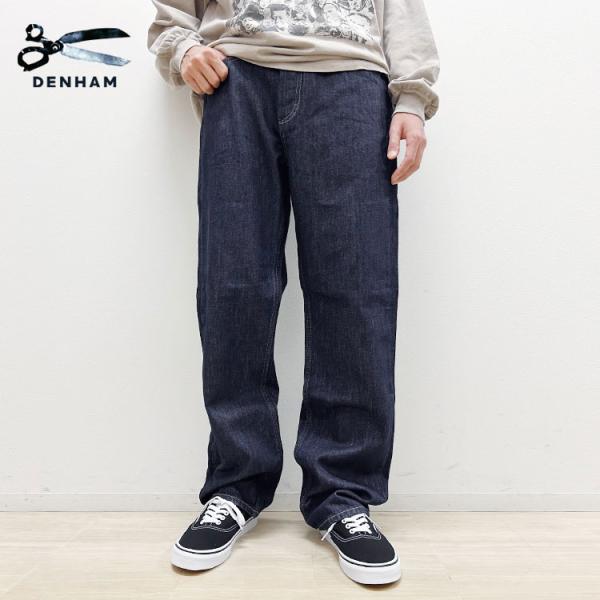 【美品】デンハム　DENHAM　ワイドデニム　DAGGER VRI　W31 DENHAM（デンハム） DENHAM DAGGER R NIGHT ダガー 01250811034【id
