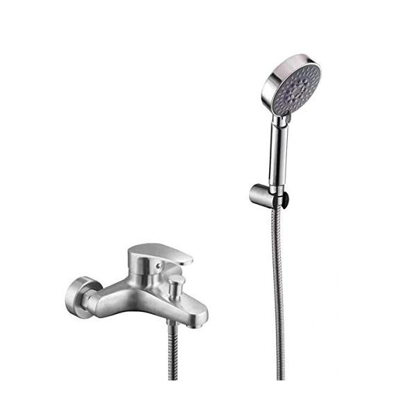 Umanyi 混合水栓壁付け混合栓3段階モードシングルレバー風呂壁付け取り付け幅135 165mm対応混合栓 シャワーヘッド浴室用蛇口3段階モード 085 ノマド